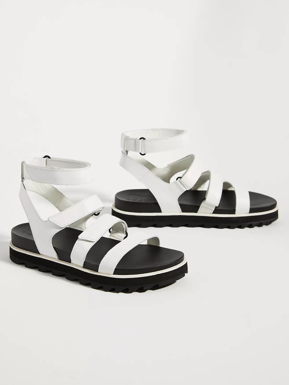 Sorel Roaming Multi-Strap White Gladiator Sandals, 8